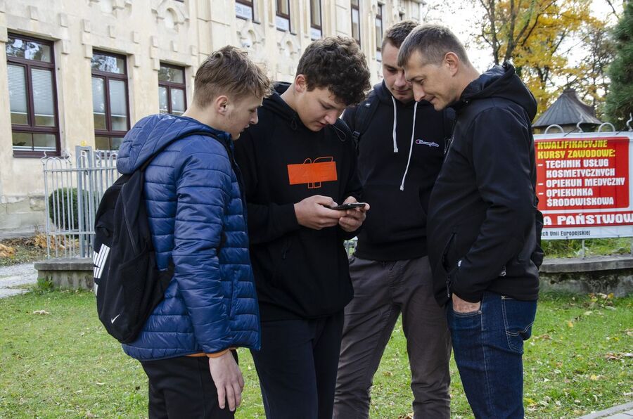 Gra miejska „Na tropie Bolesława Barbackiego”. Fot. Agnieszka Masłowska (IPN)
