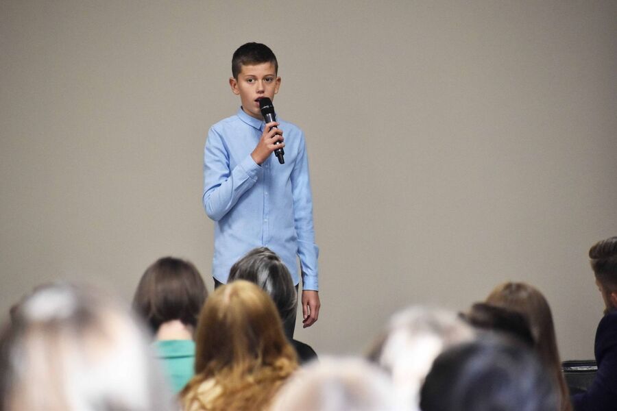 Finał konkursu recytatorskiego w Kielcach. Fot. Katarzyna Pronobis (IPN)