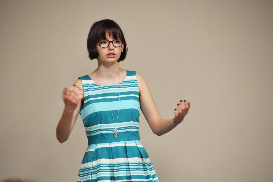 Finał konkursu recytatorskiego w Kielcach. Fot. Katarzyna Pronobis (IPN)