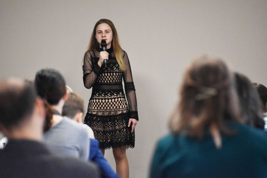 Finał konkursu recytatorskiego w Kielcach. Fot. Katarzyna Pronobis (IPN)