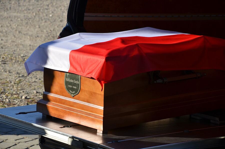 Uroczystości pogrzebowe Mieczysława Zaręby w Wadowicach. Fot. Janusz Ślęzak (IPN)