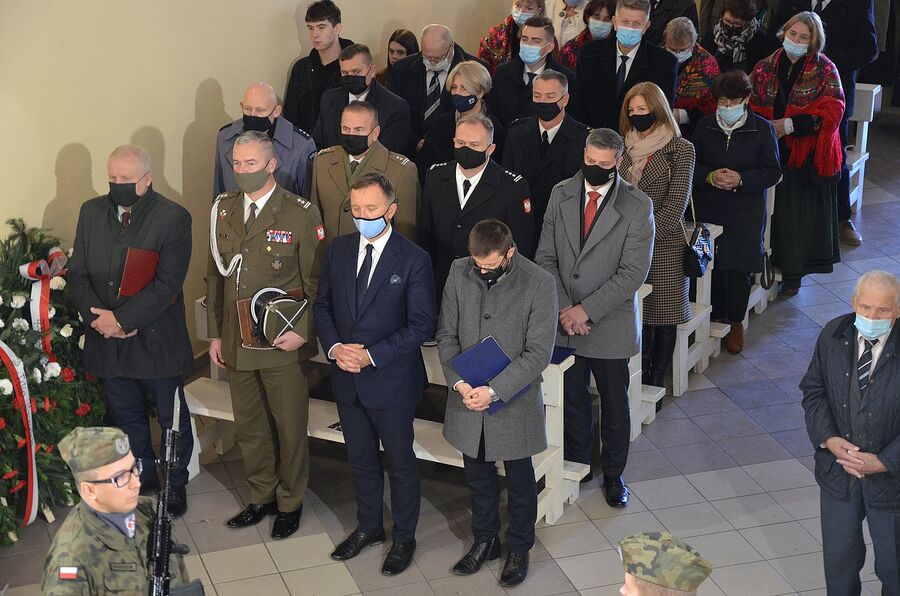 Uroczystości pogrzebowe Mieczysława Zaręby w Wadowicach. Fot. Janusz Ślęzak (IPN)