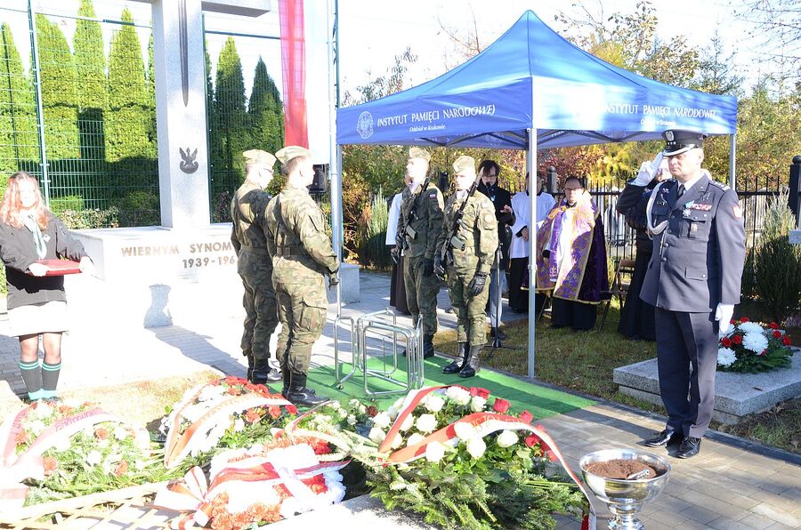 Uroczystości pogrzebowe Mieczysława Zaręby w Wadowicach. Fot. Janusz Ślęzak (IPN)