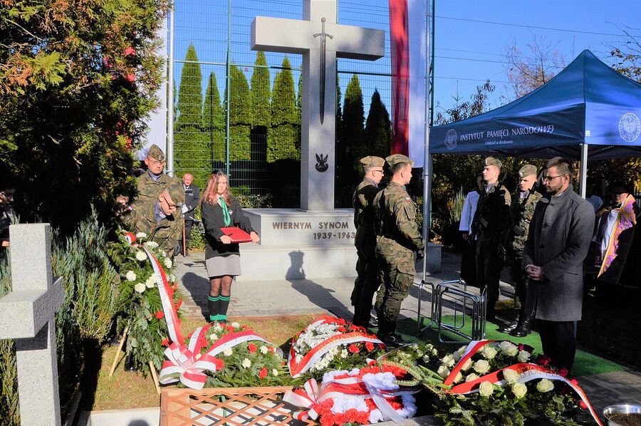 Uroczystości pogrzebowe Mieczysława Zaręby w Wadowicach. Fot. Janusz Ślęzak (IPN)
