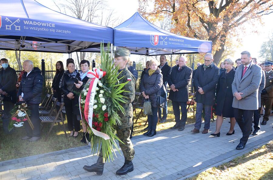 Uroczystości pogrzebowe Mieczysława Zaręby w Wadowicach. Fot. Janusz Ślęzak (IPN)