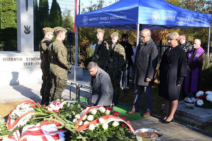 Uroczystości pogrzebowe Mieczysława Zaręby w Wadowicach. Fot. Janusz Ślęzak (IPN)