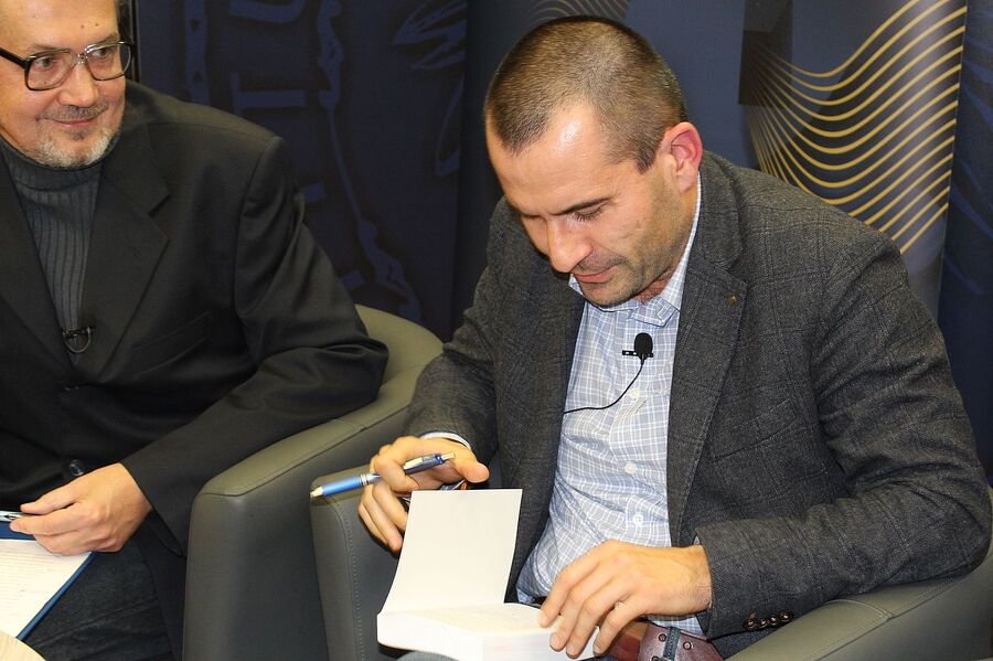 Fenomen Piłsudskiego. Dyskusja na Przystanku Historia. Fot. Dobrosław Rodziewicz (IPN)