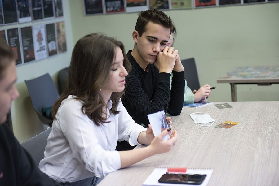 Panel warsztatowy na temat stanu wojennego. Fot. Agnieszka Masłowska (IPN)