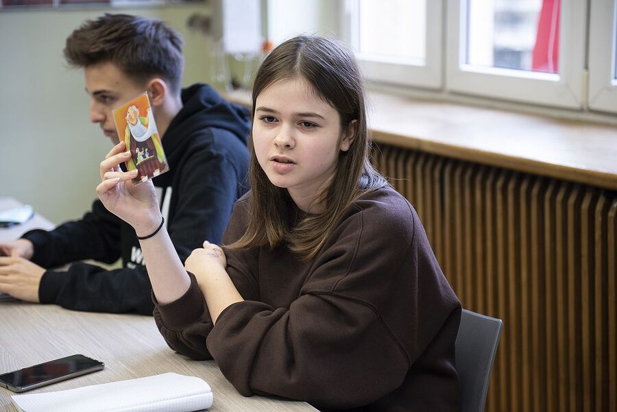 Panel warsztatowy na temat stanu wojennego. Fot. Agnieszka Masłowska (IPN)