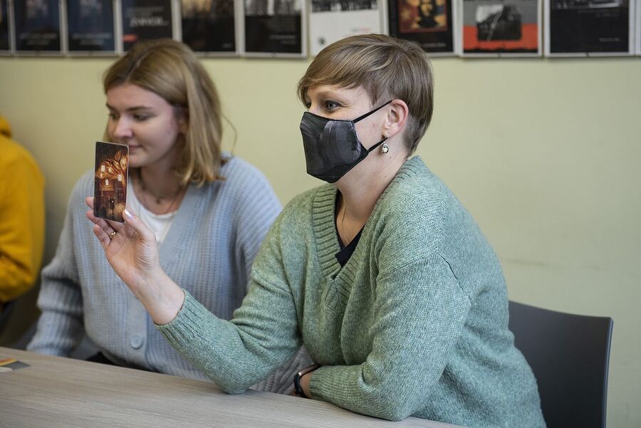 Panel warsztatowy na temat stanu wojennego. Fot. Agnieszka Masłowska (IPN)