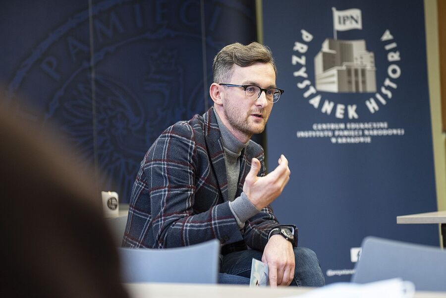 Panel warsztatowy na temat stanu wojennego. Fot. Agnieszka Masłowska (IPN)