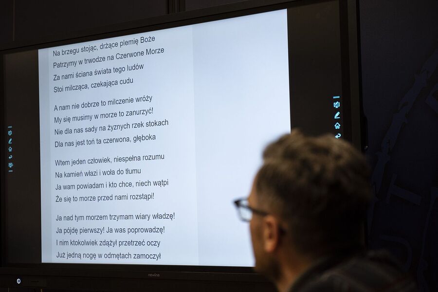 Panel warsztatowy na temat stanu wojennego. Fot. Agnieszka Masłowska (IPN)