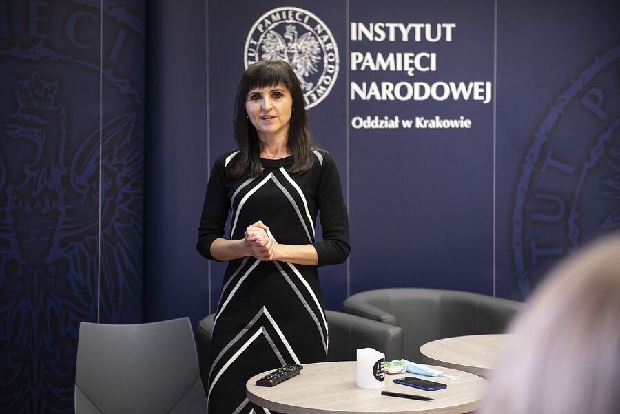 Panel warsztatowy na temat stanu wojennego. Fot. Agnieszka Masłowska (IPN)