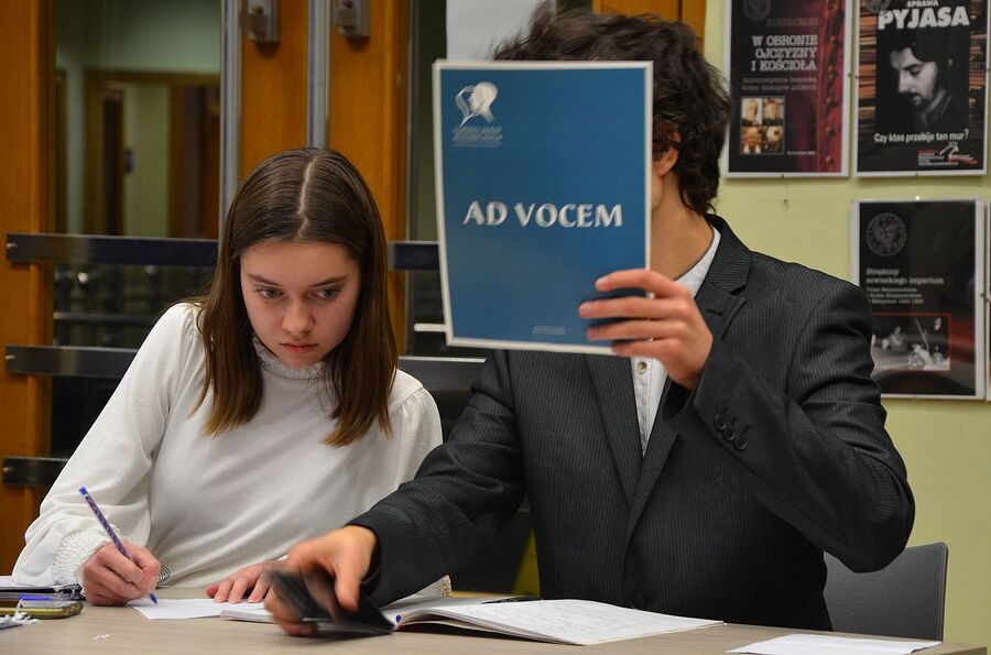 Finał II Tematycznego Turnieju Debat Historycznych. Fot. Janusz Ślęzak (IPN)