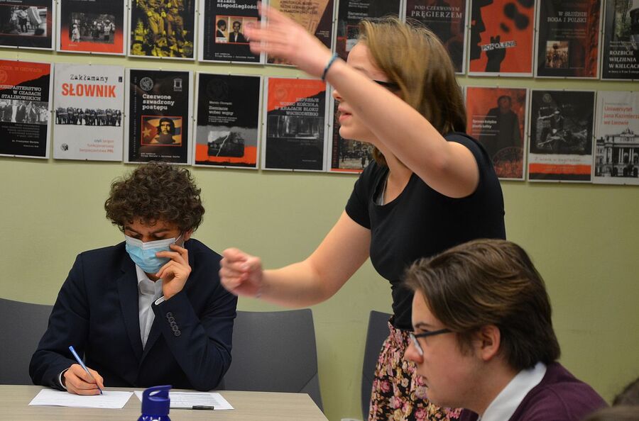 Finał II Tematycznego Turnieju Debat Historycznych. Fot. Janusz Ślęzak (IPN)