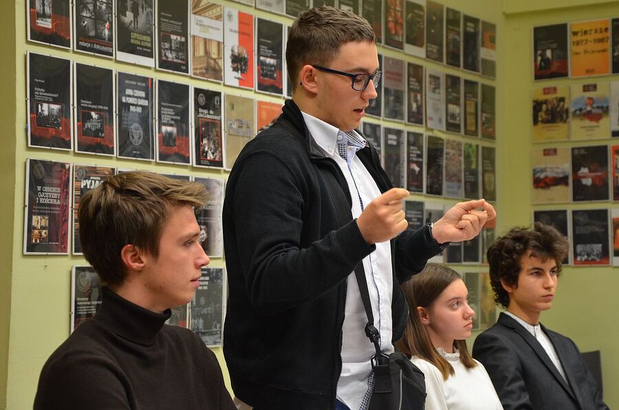 Finał II Tematycznego Turnieju Debat Historycznych. Fot. Janusz Ślęzak (IPN)