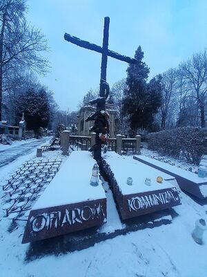 Pomnik Ofiar Komunizmu na cmentarzu Rakowickim. Fot. IPN