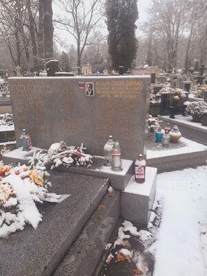 Grób Adama Grudzińskiego na cmentarzu Rakowickim. Fot. IPN