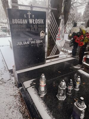 Grób Bogdana Włosika na cmentarzu Grębałowskim w Krakowie. Fot. IPN