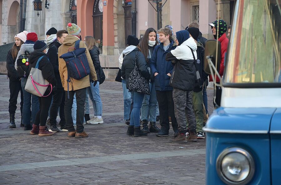 Rocznicowe przedsięwzięcia na Małym Rynku w Krakowie. Fot. Janusz Ślęzak (IPN)