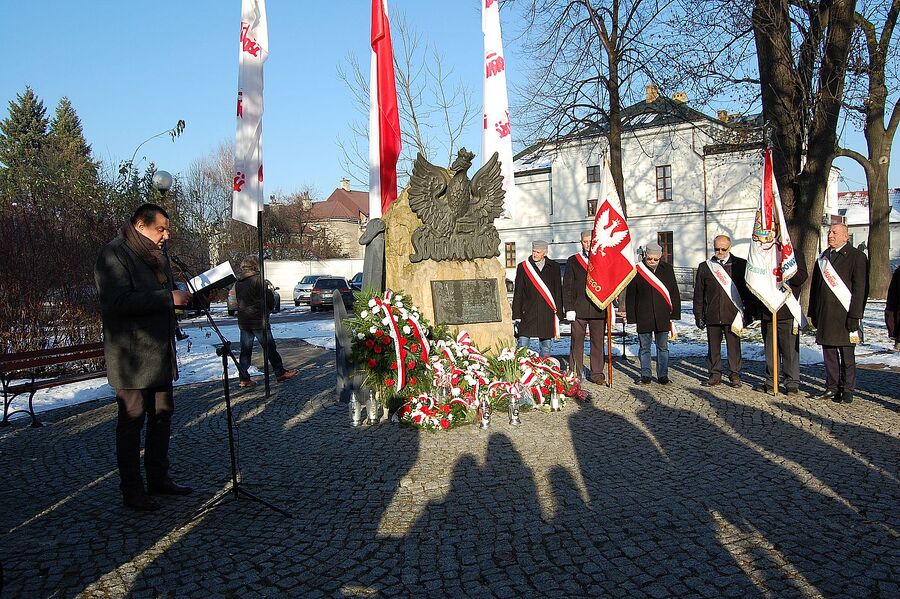 40. rocznica wprowadzenia stanu wojennego. Uroczystości w Wadowicach. Fot. Mariola Balon (IPN)
