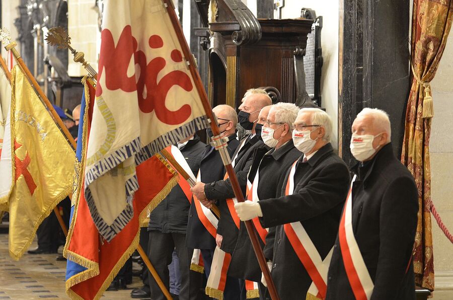 40. rocznica wprowadzenia stanu wojennego. Uroczystości w Krakowie. Fot. Janusz Ślęzak (IPN)