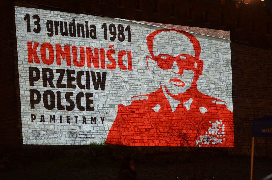40. rocznica wprowadzenia stanu wojennego. Uroczystości w Krakowie. Fot. Janusz Ślęzak (IPN)