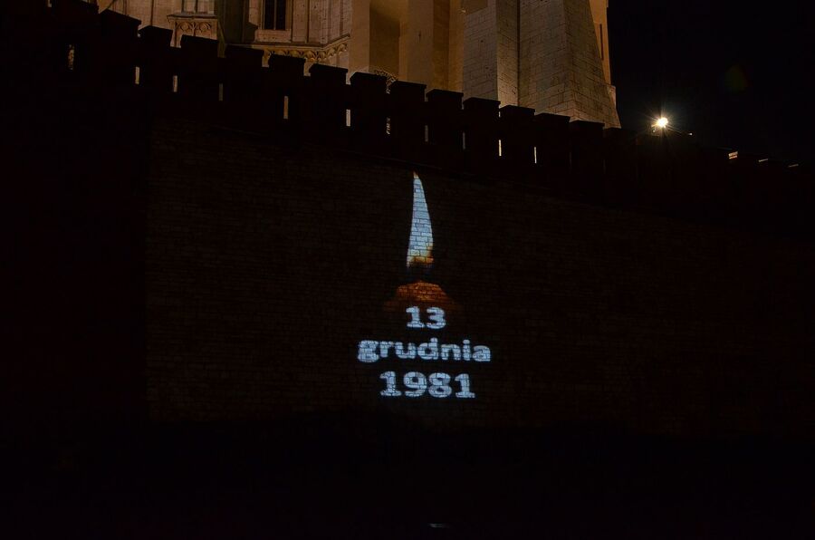 40. rocznica wprowadzenia stanu wojennego. Uroczystości w Krakowie. Fot. Janusz Ślęzak (IPN)