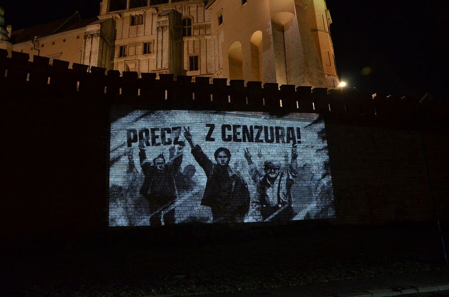 40. rocznica wprowadzenia stanu wojennego. Uroczystości w Krakowie. Fot. Janusz Ślęzak (IPN)