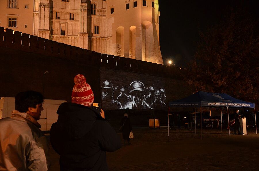 40. rocznica wprowadzenia stanu wojennego. Uroczystości w Krakowie. Fot. Janusz Ślęzak (IPN)