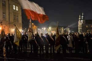 40. rocznica wprowadzenia stanu wojennego. Uroczystości w Krakowie. Fot. Janusz Ślęzak (IPN)