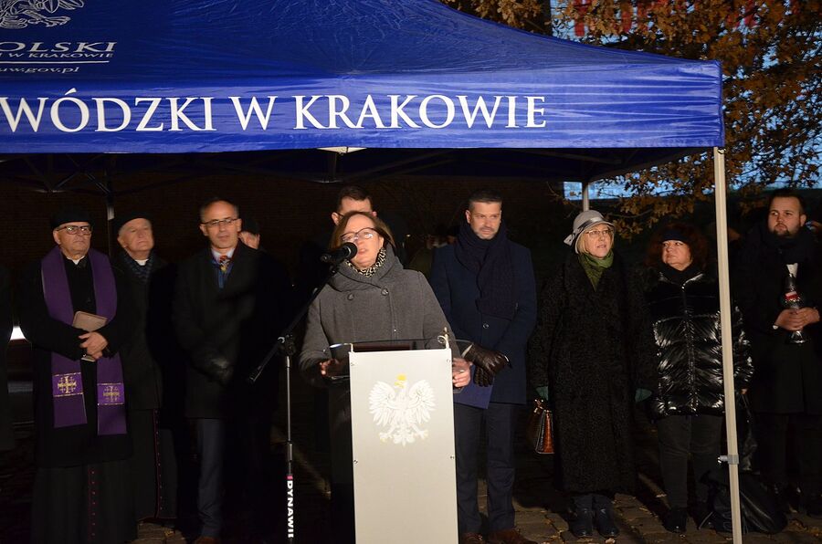 40. rocznica wprowadzenia stanu wojennego. Uroczystości w Krakowie. Fot. Janusz Ślęzak (IPN)