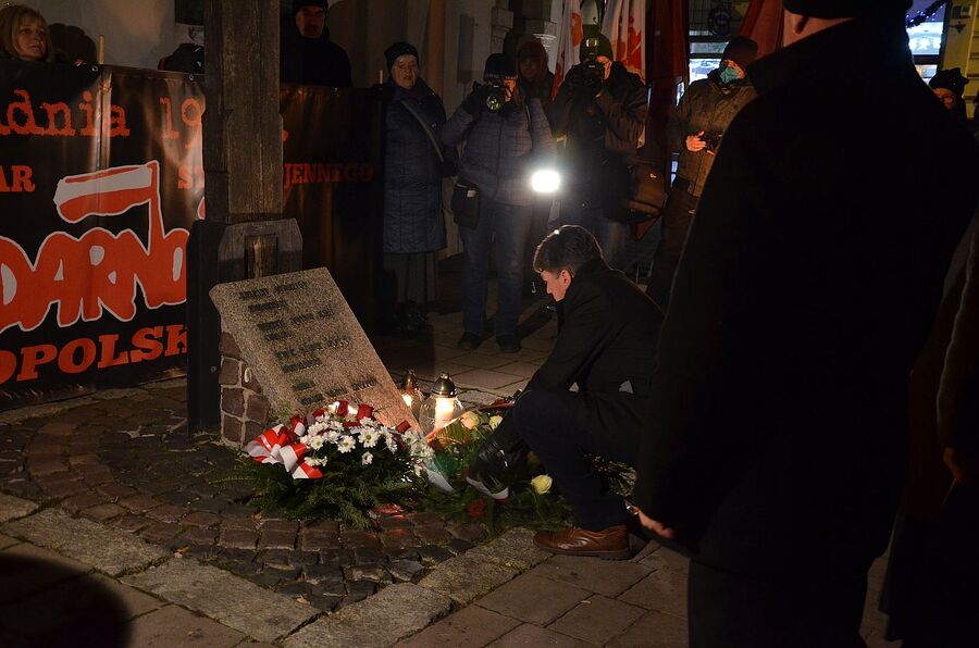 40. rocznica wprowadzenia stanu wojennego. Uroczystości w Krakowie. Fot. Janusz Ślęzak (IPN)