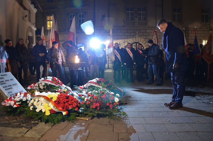 40. rocznica wprowadzenia stanu wojennego. Uroczystości w Krakowie. Fot. Janusz Ślęzak (IPN)