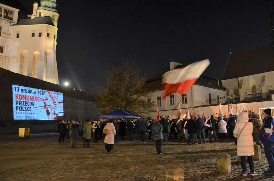40. rocznica wprowadzenia stanu wojennego. Uroczystości w Krakowie. Fot. Janusz Ślęzak (IPN)