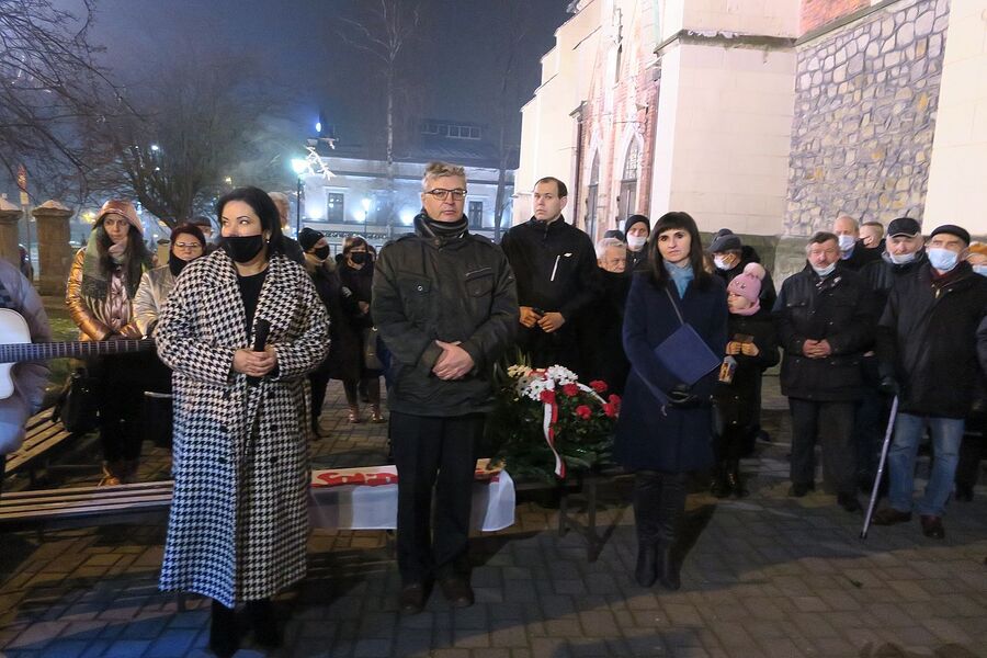 40. rocznica wprowadzenia stanu wojennego. Uroczystości w Bochni. Fot. IPN