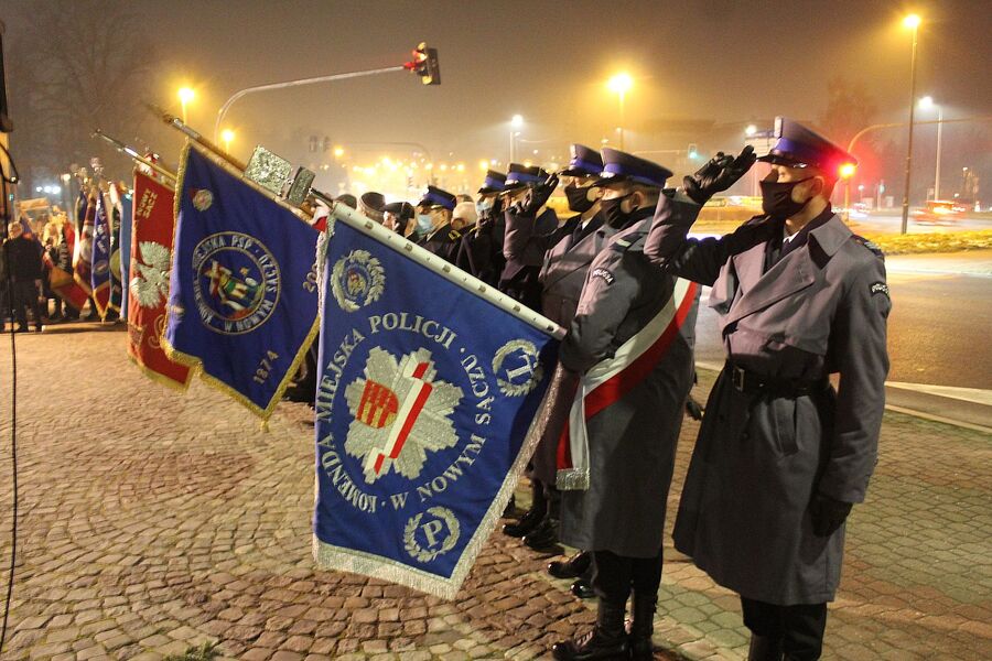 40. rocznica wprowadzenia stanu wojennego. Uroczystości w Nowym Sączu. Fot. Jan Wnuk (IPN)