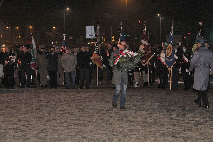 40. rocznica wprowadzenia stanu wojennego. Uroczystości w Nowym Sączu. Fot. Jan Wnuk (IPN)