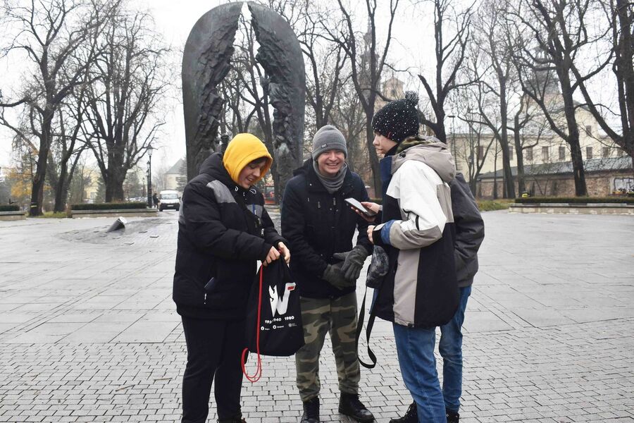 Gra miejska „Spacerniak” w Kielcach. Fot. Katarzyna Pronobis (IPN)