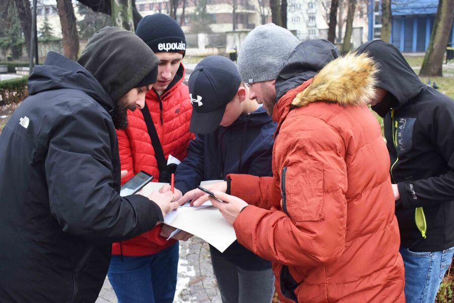 Gra miejska „Spacerniak” w Kielcach. Fot. Katarzyna Pronobis (IPN)
