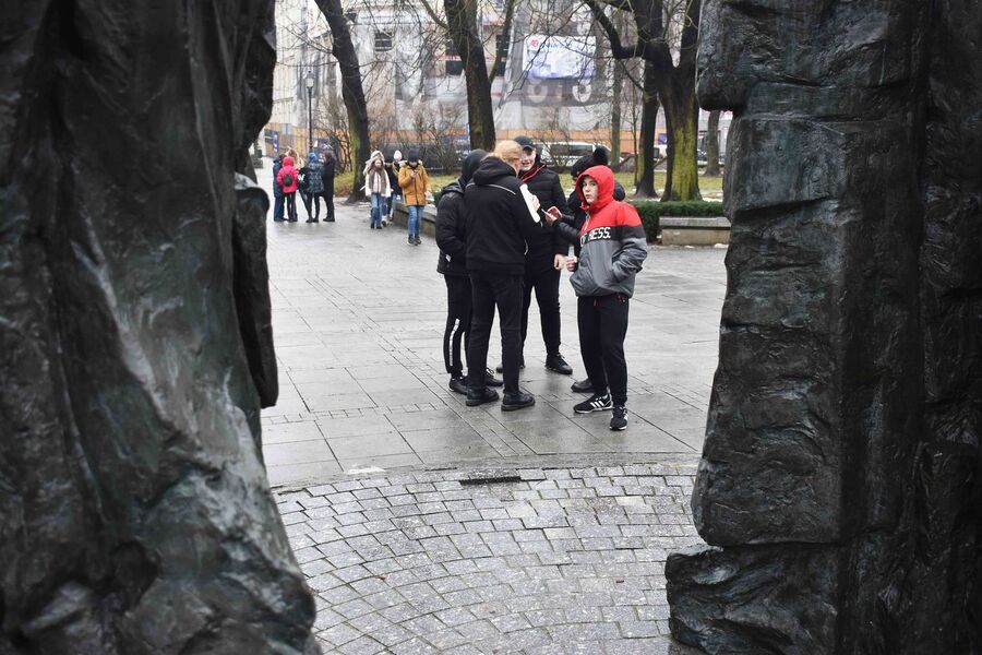 Gra miejska „Spacerniak” w Kielcach. Fot. Katarzyna Pronobis (IPN)