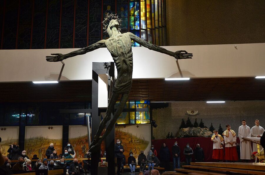 Uroczystość w Nowej Hucie. Fot. Janusz Ślęzak (IPN)