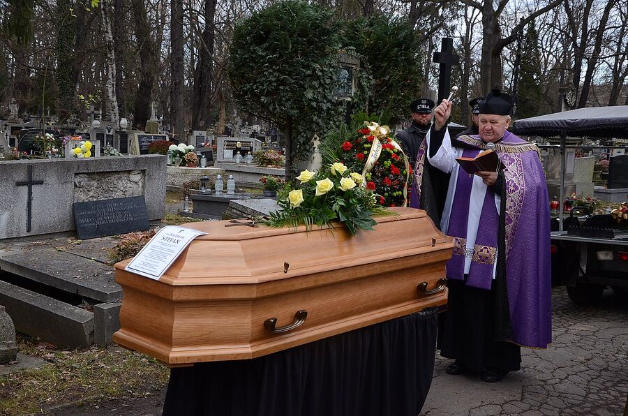 Pochowano Bolesława Stefana, prezesa krakowskiego oddziału Związku Żołnierzy BCh. Fot. Janusz Ślęzak (IPN)