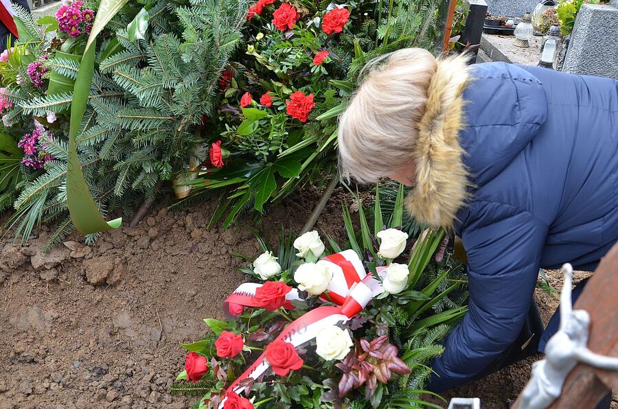 Pochowano Bolesława Stefana, prezesa krakowskiego oddziału Związku Żołnierzy BCh. Fot. Janusz Ślęzak (IPN)