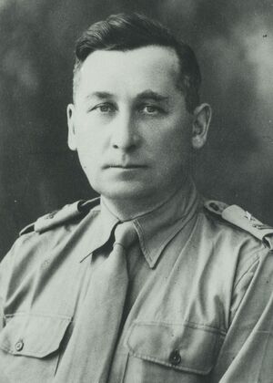 mjr Edward Kleszczyński w mundurze PSZ na Zachodzie, 1945 r.