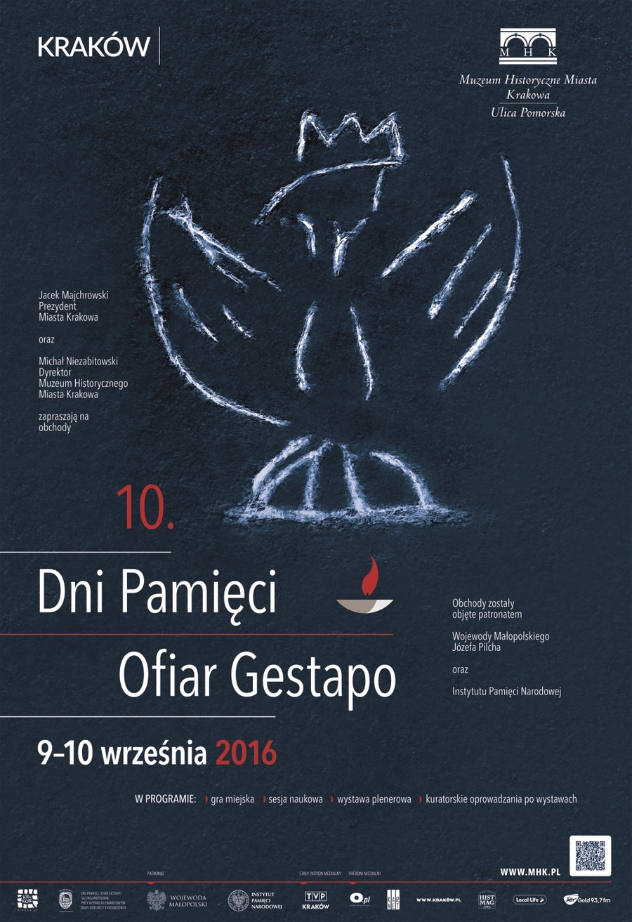 Plakat Dni Pamięci Ofiar Gestapo w 2016 roku