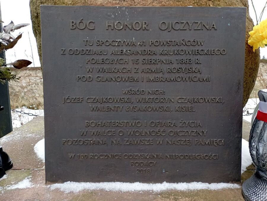 Grób powstańców styczniowych w Imbramowicach. Fot. IPN