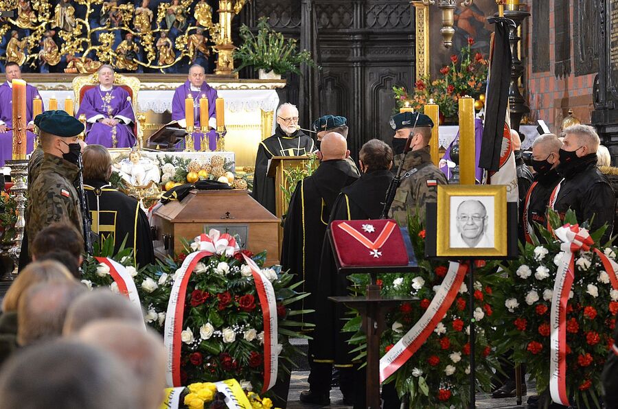 Uroczystości pogrzebowe Jacka Smagowicza. Fot. Janusz Ślęzak (IPN)