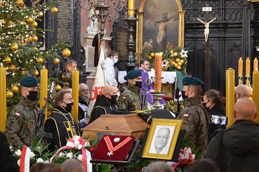 Uroczystości pogrzebowe Jacka Smagowicza. Fot. Janusz Ślęzak (IPN)