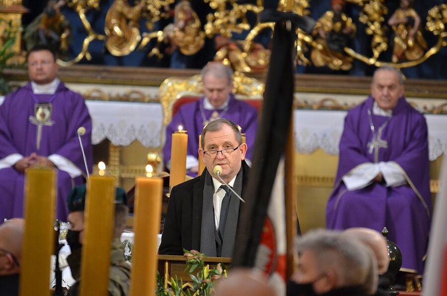 Uroczystości pogrzebowe Jacka Smagowicza. Fot. Janusz Ślęzak (IPN)